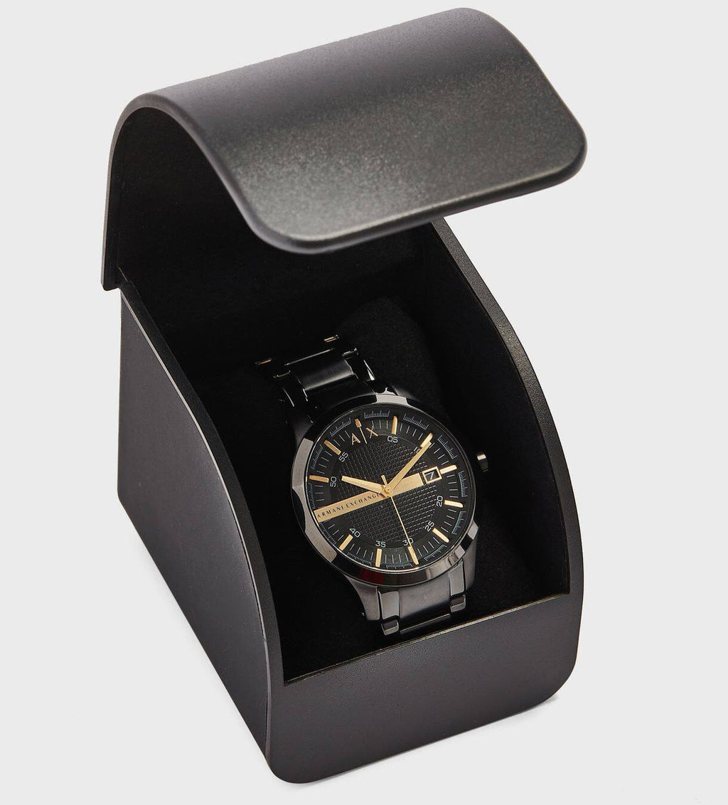 Armani Exchange Hampton AX2413 Men's Chronograph – Black Dial with Black Stainless Steel Strap