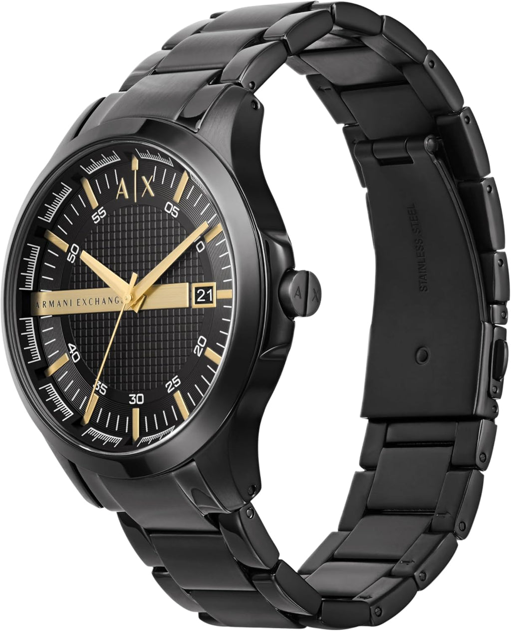 Armani Exchange Hampton AX2150 Men's Chronograph – Black Dial with Black Stainless Steel Bracelet
