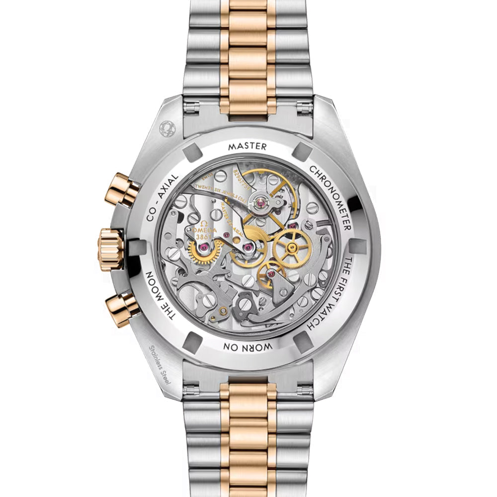 OMEGA Speedmaster Moonwatch Professional Steel Moonshine Gold 42mm ‑ Silver on Bracelet