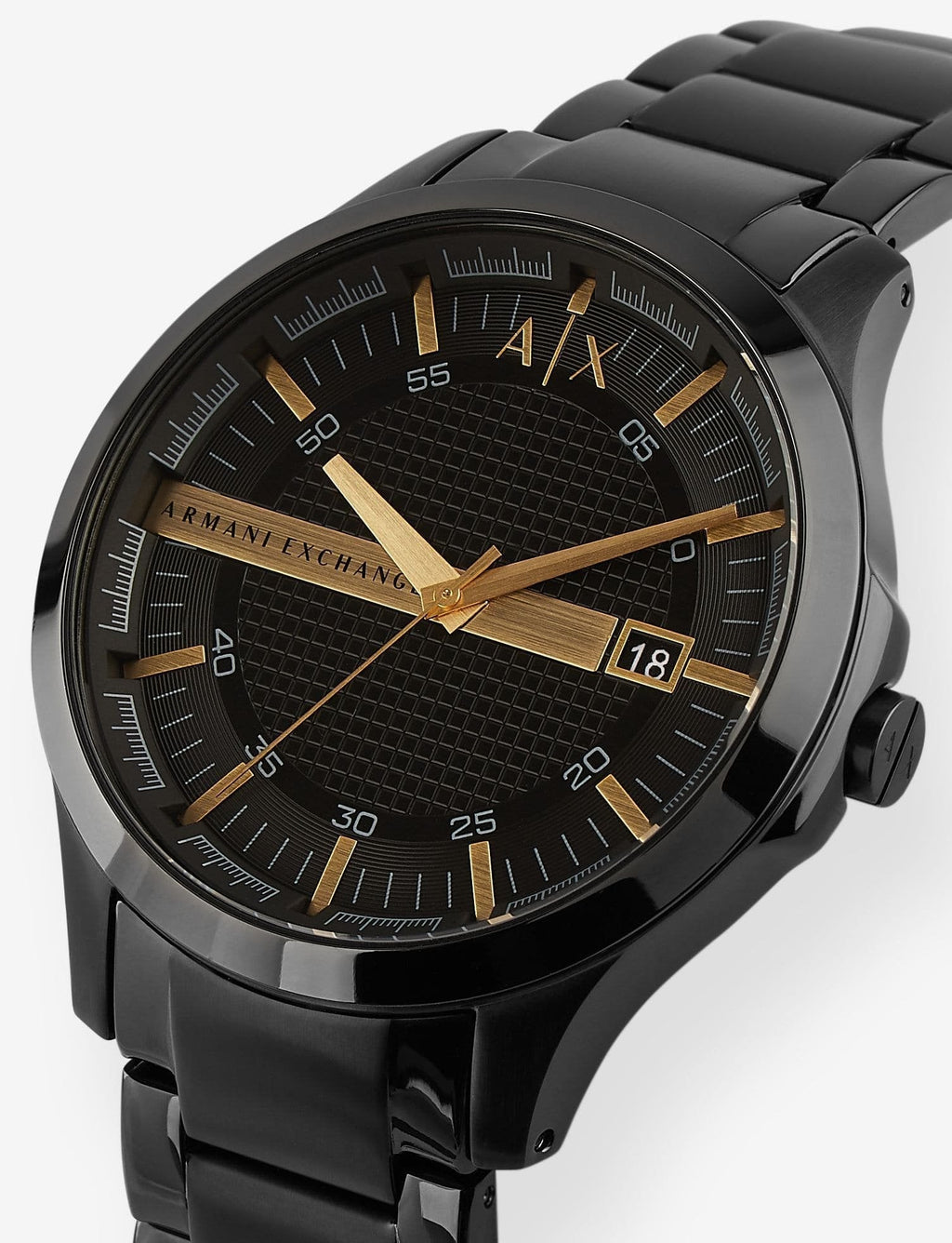 Armani Exchange Hampton AX2413 Men's Chronograph – Black Dial with Black Stainless Steel Strap